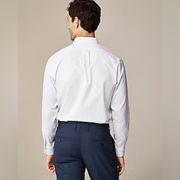 J. CREW: Classic Bowery Slim Button Down Shirt in Blue - Picture 7 of 10